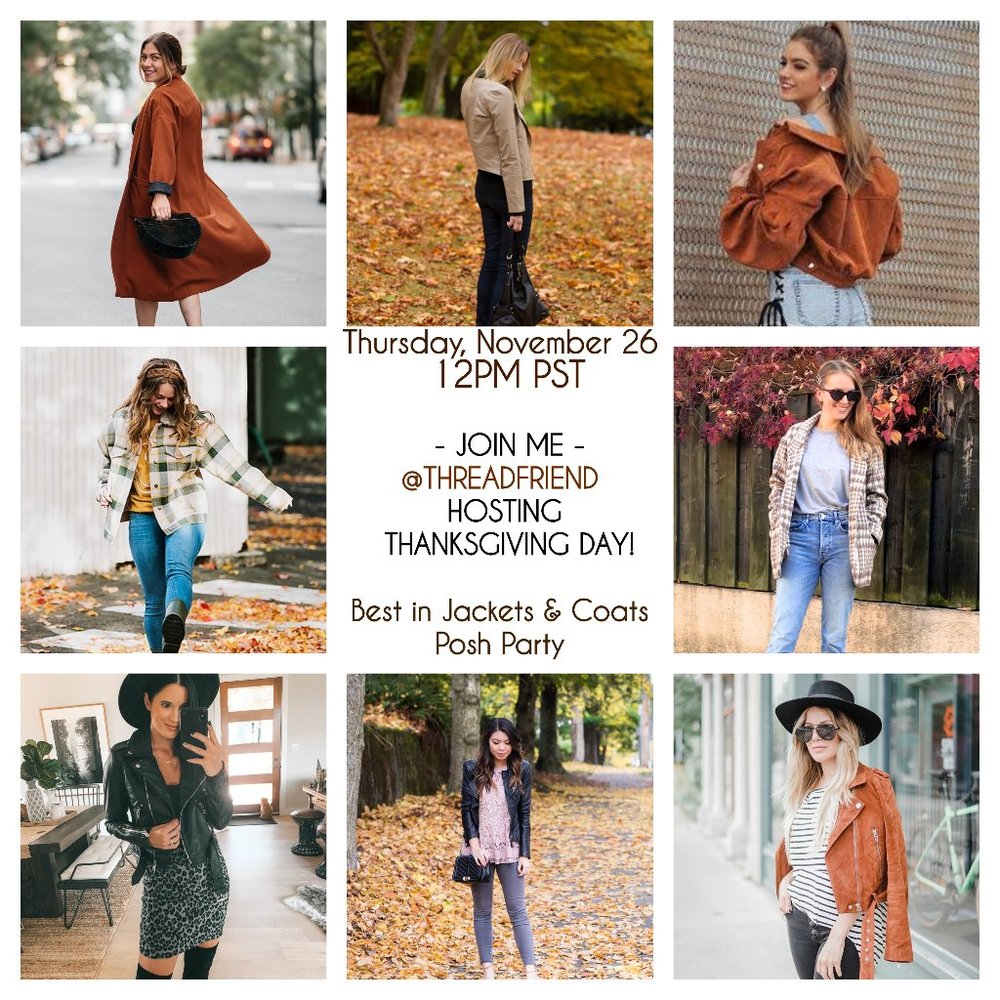 POSH PARTY HOST: 11/26 Thanksgiving Day | JOIN ME!